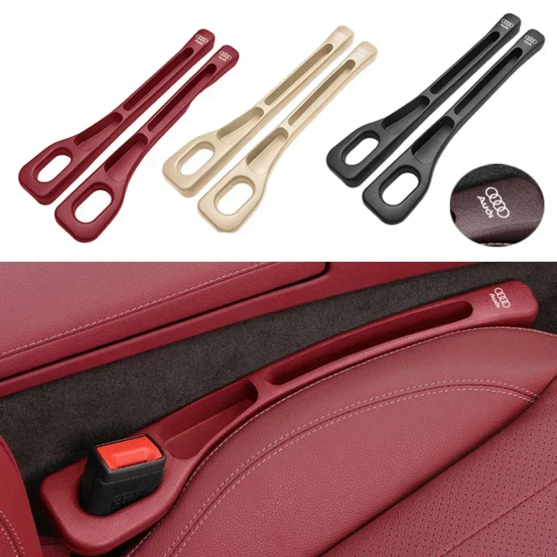 

2PCS Car Seat Gap Anti-leak Stopper Strip Storage Organizer For Audi A3 A4 B8 8P 8V A6 C7 A5 Q5 B7 B6 B9 SLINE RS Q3 Q7 S3 S4 S6