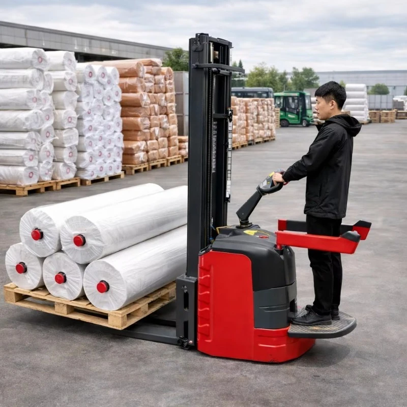 customized electric stacking truck pallet lifter high load capacity stable mast lifting for factory global business users