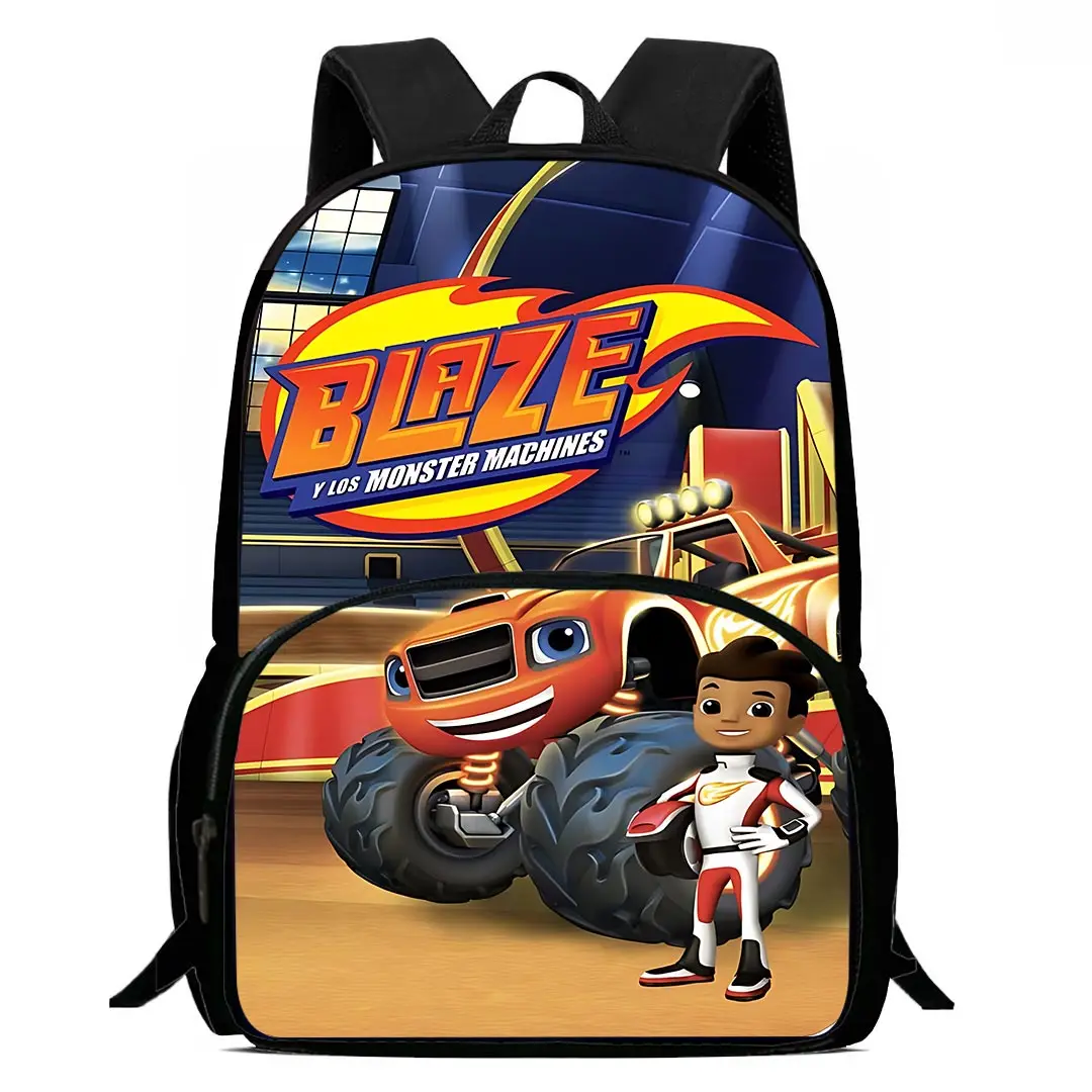 

Blaze and the Monster Machines Kids Backpacks Boy Girl Student Birthday Gift Child School Bags Capacity Camping Durable Rucksack