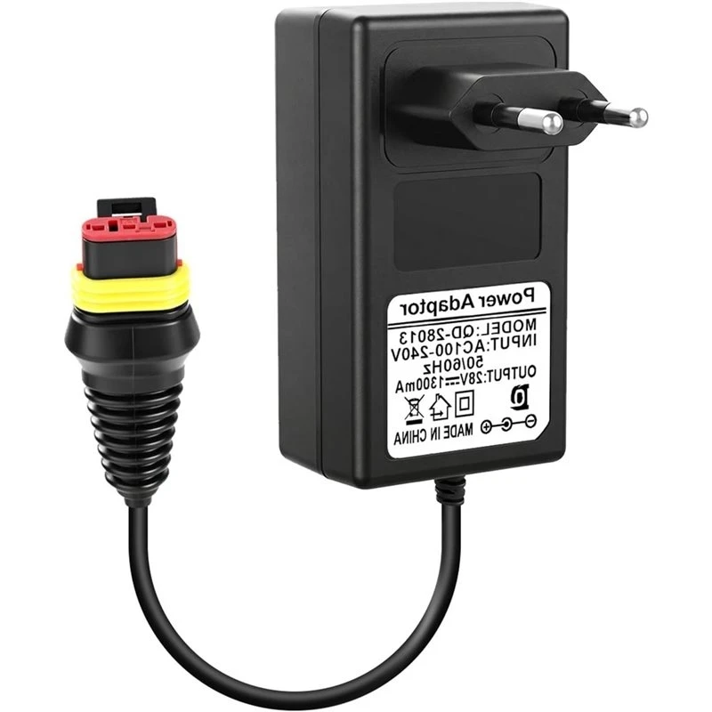 T21C Lawnmower Power Supply Adapter 28V 1.3A, For Husqvarna Automower 105, 310, 315, 315X Robotic Lawnmower, European Plug EU