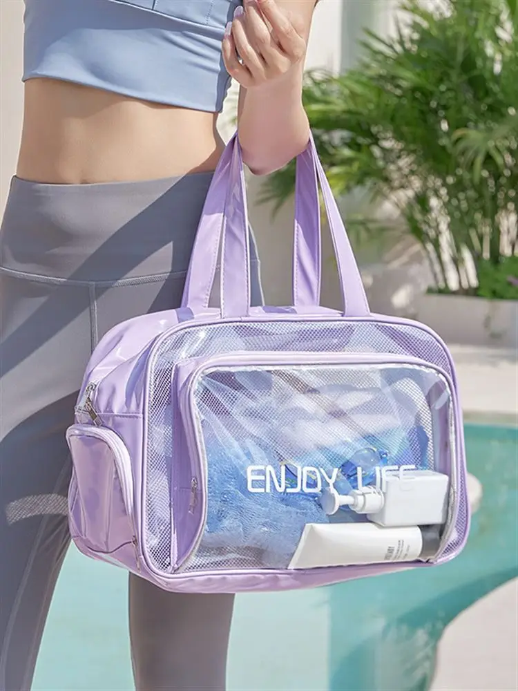 屋外ビーチ旅行用防水バッグ 大容量 ドライウェット分離 フローティングハンドヘルド収納バッグ ビーチ砂専用