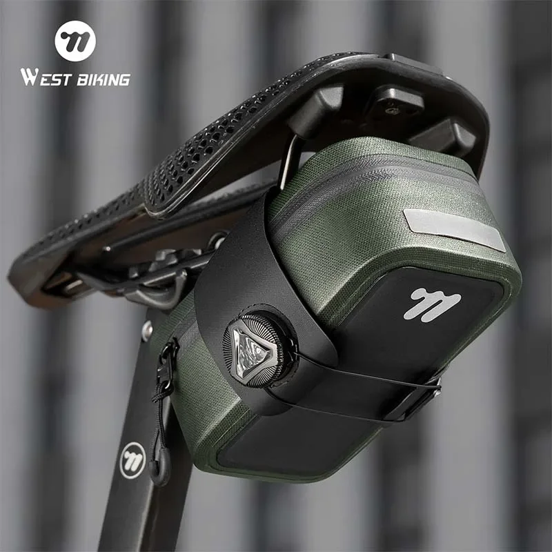 WEST BIKING-Sac de dégager de vélo 600D TPU sans couture et étanche, mini sacoche de dégager avec