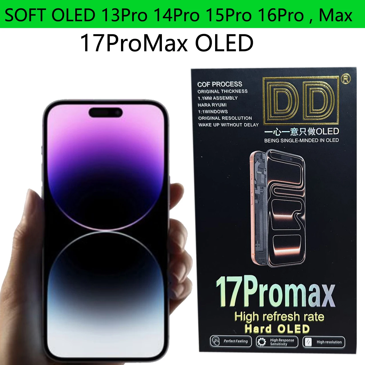 iPhone 16E, 16, 15 Pro ve 14 Pro Max İçin Yeni Soft OLED LCD Ekran Değişimi – Gerçek Kullanıcı Deneyimi ve Detaylı Değerlendirme