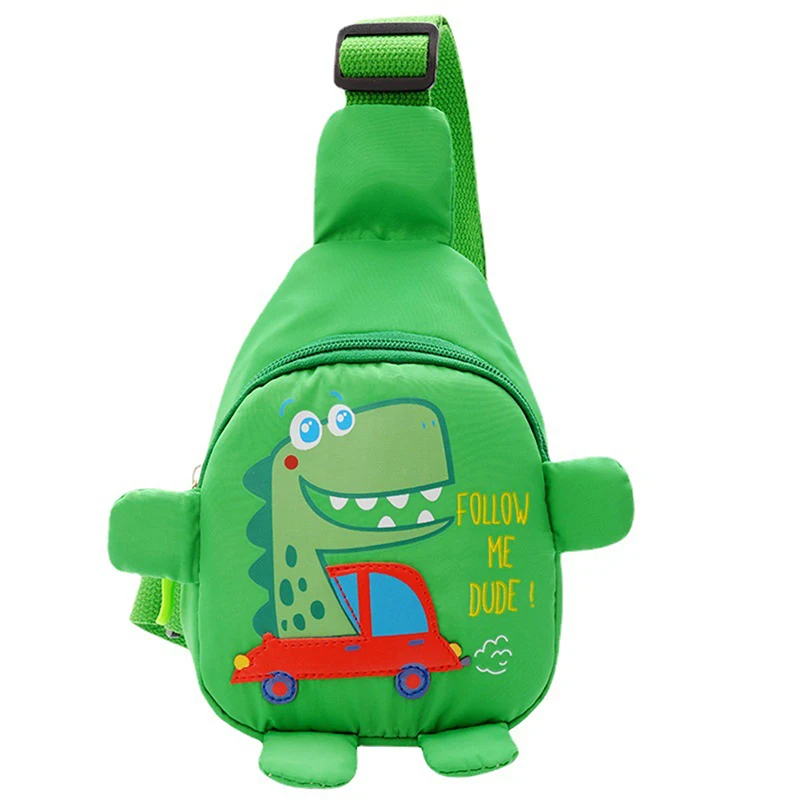 Bonito dos desenhos animados da criança do bebê arnês mochila de viagem ao ar livre sacos das crianças unisex cross-corpo bonito dinossauro saco de peito