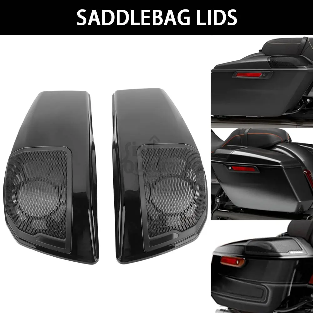 1Pair Saddlebag Lids With Sealing Strip Rubber Gasket With Waterproof Lid Covers For Harley CVO Road Glide ST FLTRXSTSE 2024-25