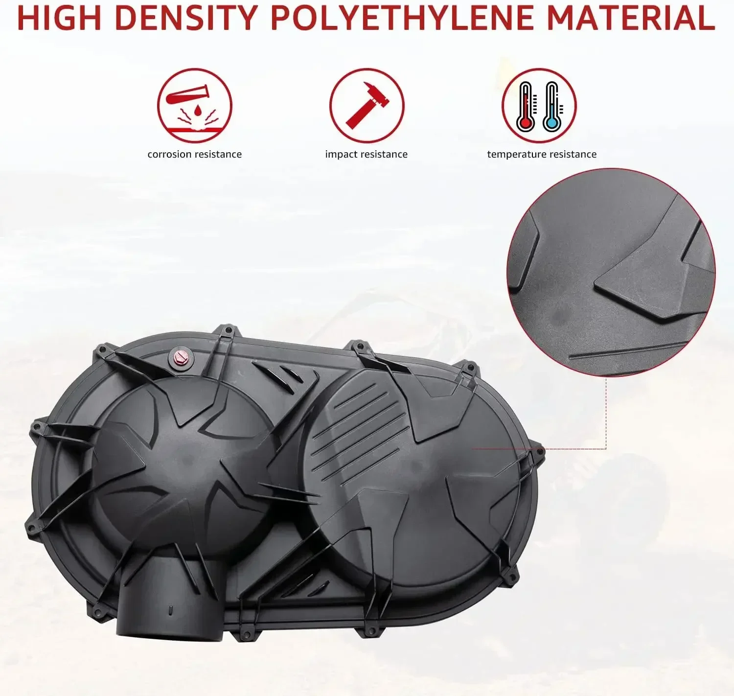 420212505 Outer Clutch Cover CVT Variator Clutch Plate Belt Cover for 2017-21 Can-Am Maverick X3 Max R RR 420212508 420897385