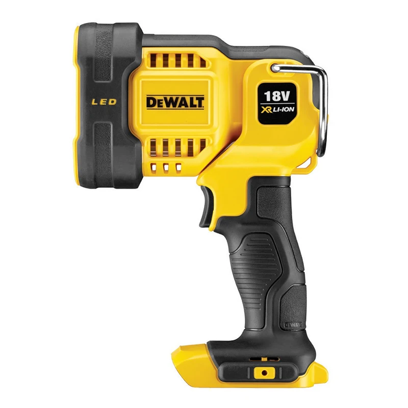 DEWALT DCL043 Jobsite LED Spotlight 20V Cordless 2 Brightness Settings Outdoors Indoor Construction Site Flashlight Bare Tool