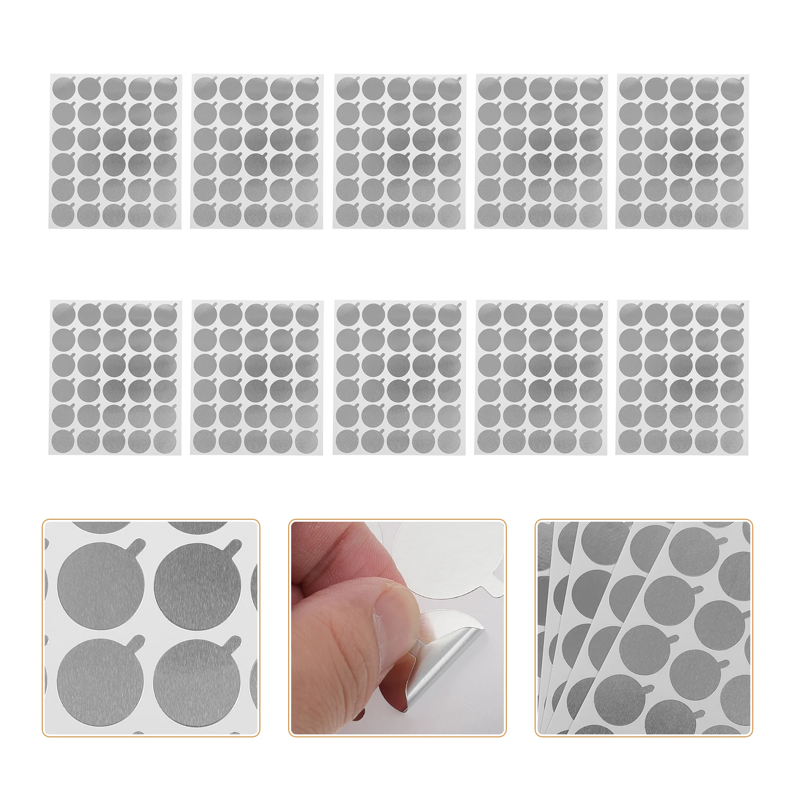 

900pcs Eyelash Grafting Pads Extension Lash Plate Silver Disposable Glue Pad For Eyelash Transplant Lash Extension Supplies