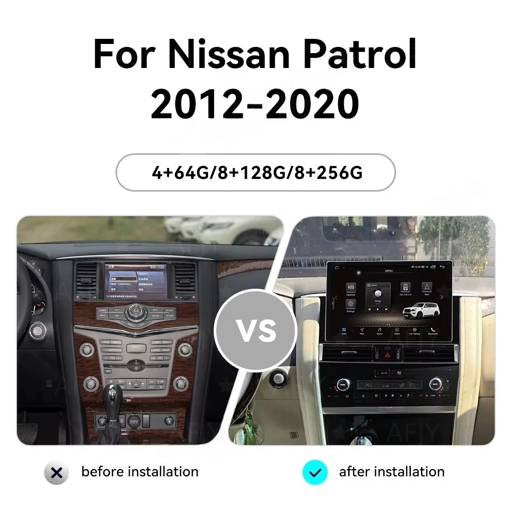 For Nissan Patrol Y62 2012-2020 Armada Android 15 Auto 13.1Inch Car Radio Carplay GPS Tape Recorder DSP Stereo Multimedia Player