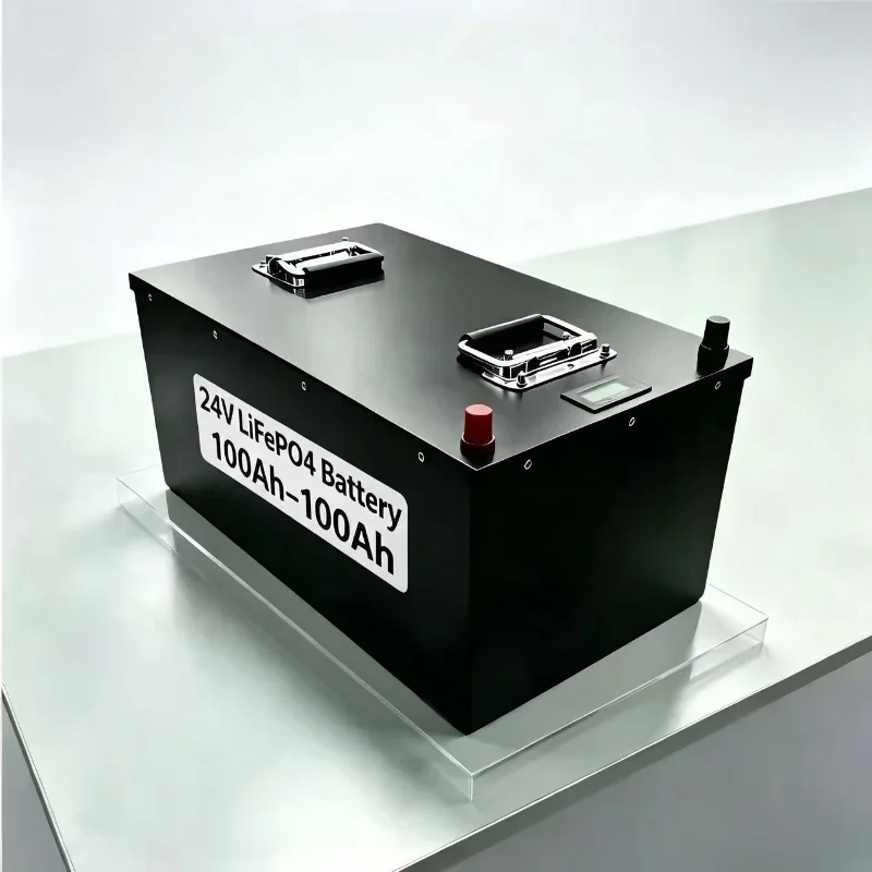 24V 100Ah-1000Ah LiFePO4 Battery Home Energy Storage System with Integrated Safety Protection Module for 2KW Backup Power