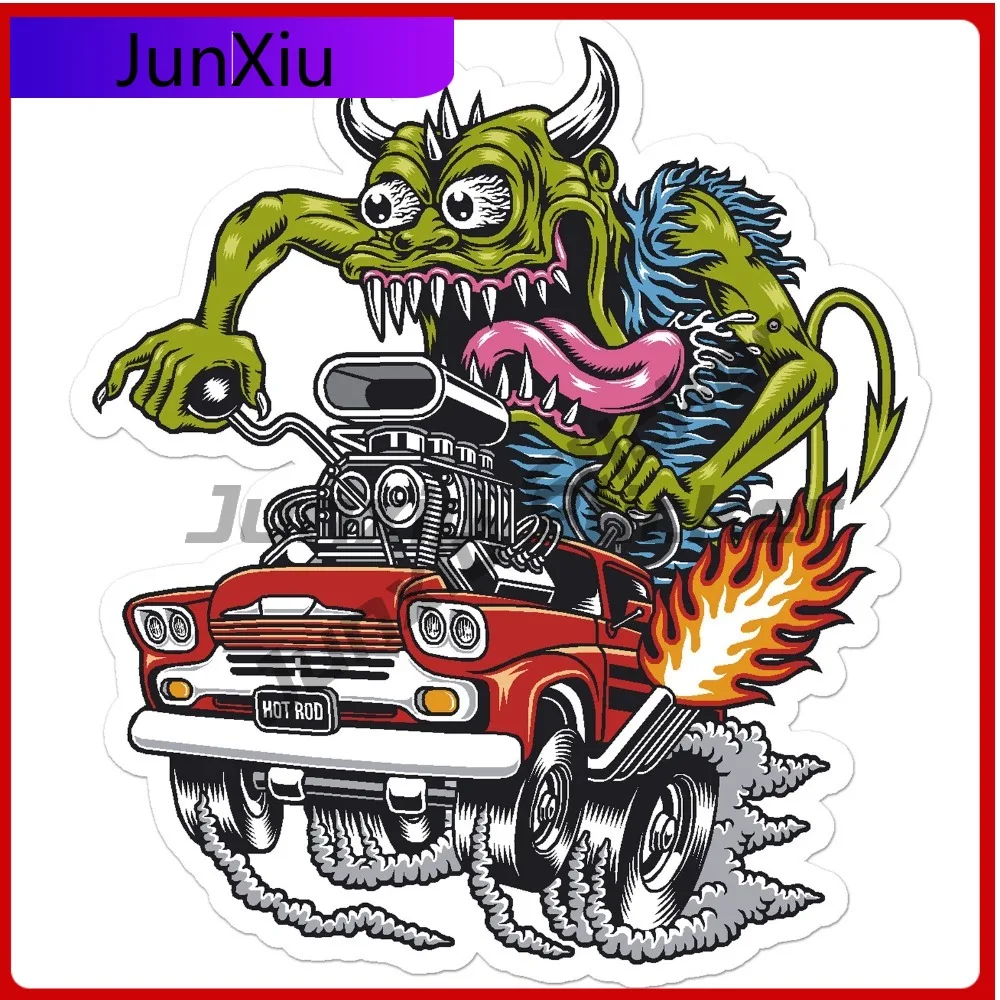 

Monster Hot Rod Anime Best Gift Durable Creative Laptop Decal Waterproof Vinyl Car Window Bumper Auto Exterior Decor