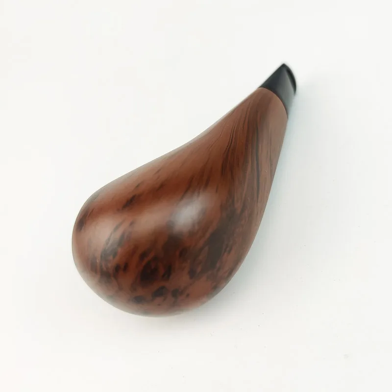 Resin Ebony Tobacco Pipe Retro Bakelite Bending Filter Pipe Potable Handheld Smoking Pipe Cigarette Accessories Men's Gifts view 5