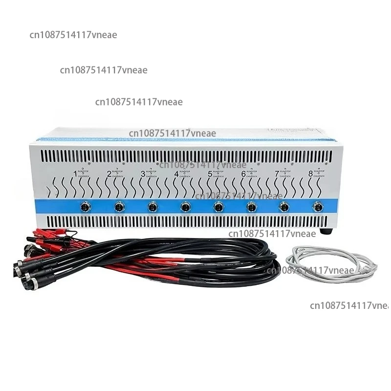 8 Channels NiMH Lead-acid Battery Charge Discharge Tester 20V Battery Capacity Tester with Voltage Equalization and Support PC