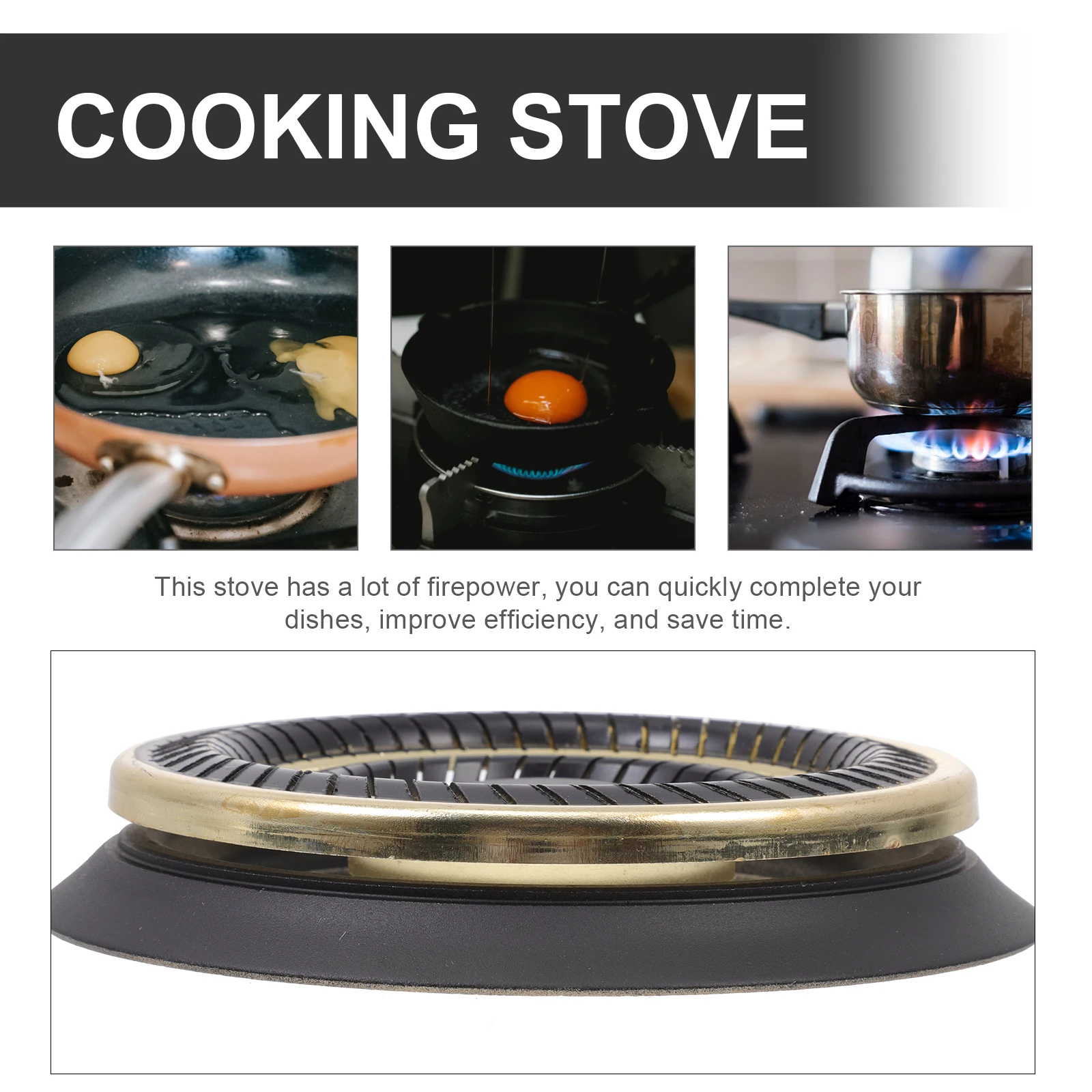 

Copper Durable Cooker Stove Cooking Gadget Home Kitchen Supply Gas Burner Strong Efficient Practical Metal