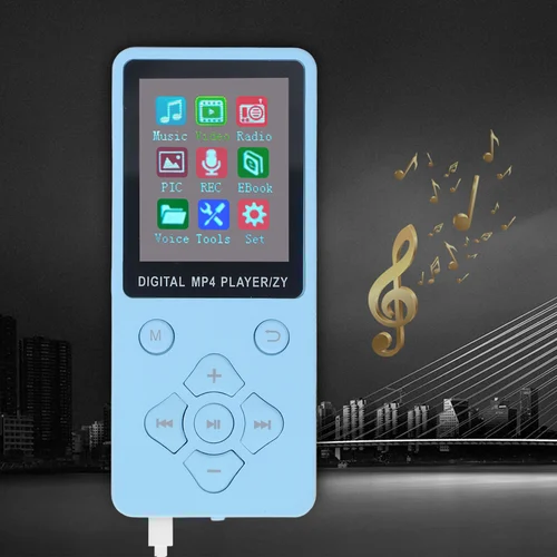 Reproductor MP3 MP4 Bluetooth 5,0 pantalla a Color súper delgada de 1,8 pulgadas memoria expandible de 128G reproductor de música y vídeo portátil reproductor MP3 MP4