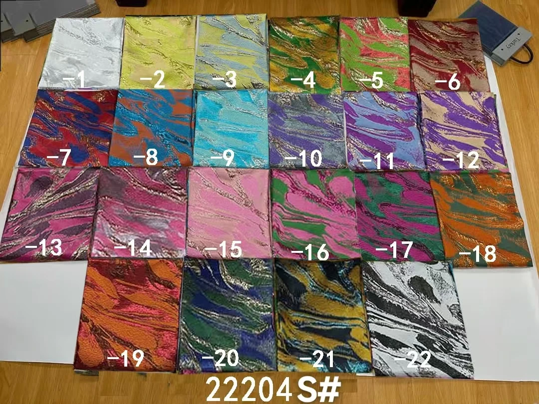 2025 gorąca sprzedaż tkanina żakardowa specjalna moda dostosowana DIY suknia ślubna dla nowożeńców kolorowa tkanina