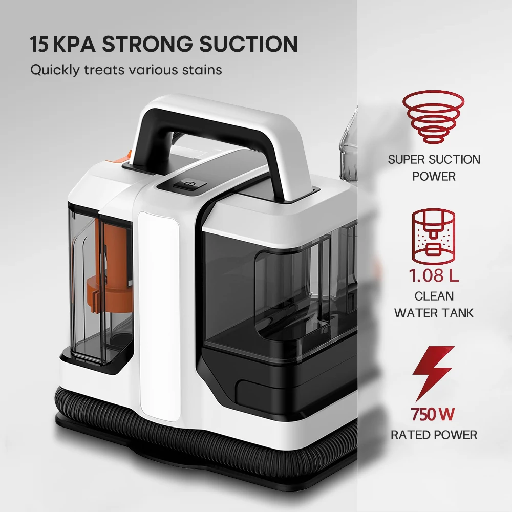 Portable Professional Carpet Cleaner Machine Vacuum Wired Handheld Lightweight Spot Canister Upright Carpet Cleaning Machine