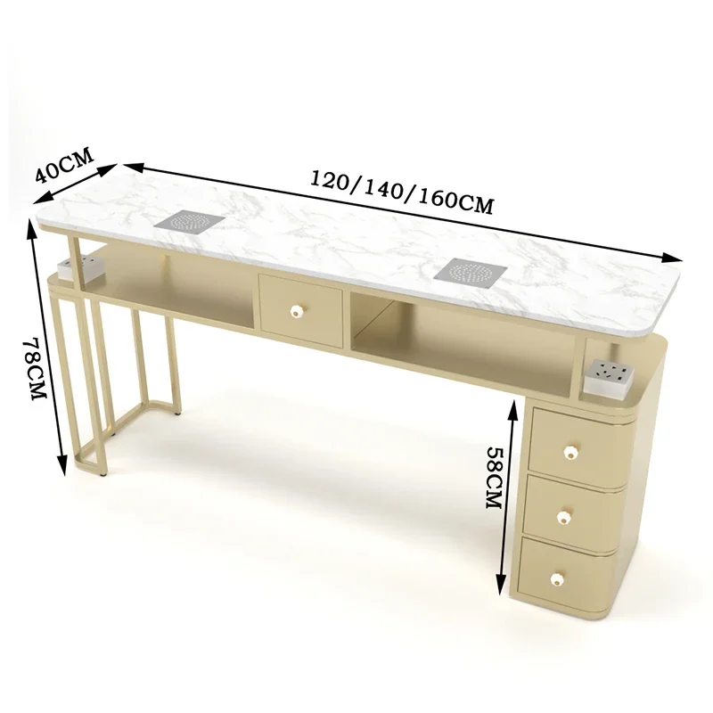 Stand Rest Nail Table Professionale Desk Yoocel Nordic Nail Table Cabinets Powder Tavolo Unghie Workstation Manicure Furniture