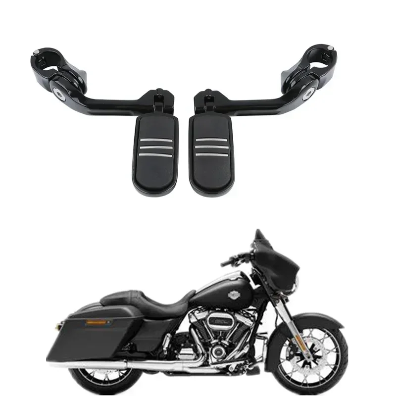 

For Harley Touring Electra Street Glide Road King Pegstreamliner Motorcycle Parts 1-1/4" Long Angle Highway Engine Guard Footpeg