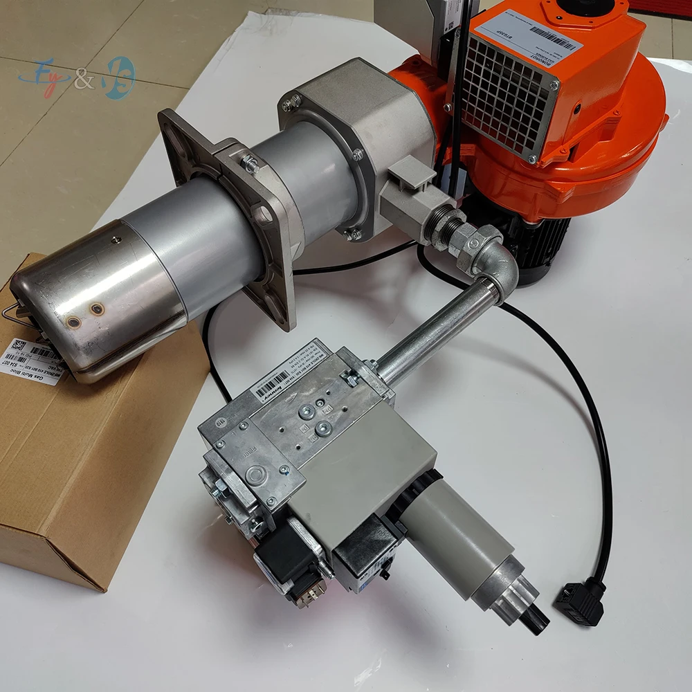 Quemador de Gas LPG/NG, Calentador Industrial de Gas Natural y Propano, Quemador de Gas Natural Licuado con Válvula Solenoide para Horno y Caldera