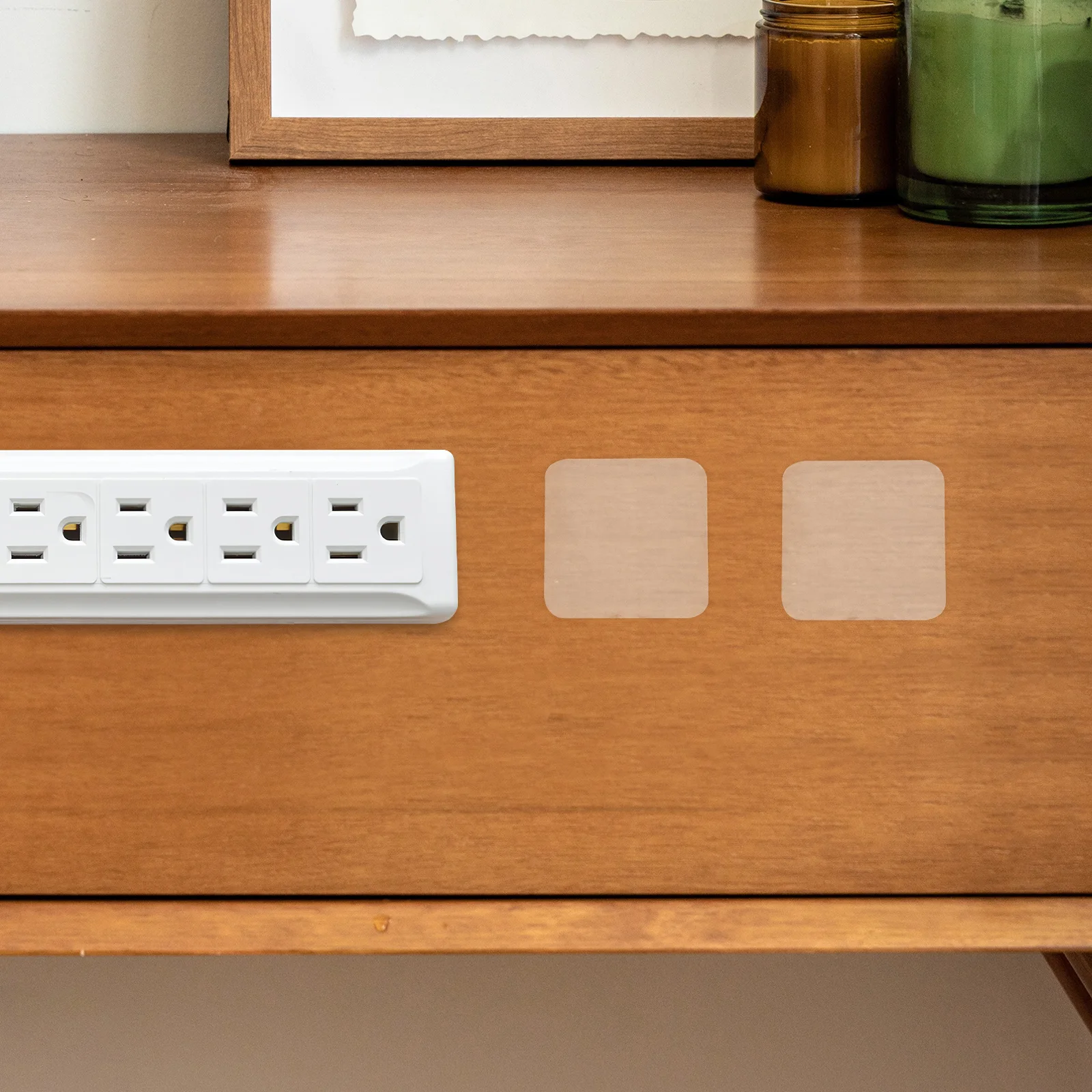 

20pcs Transparent Double Sided Tape Clear Acrylic Adhesive Stickers for Carpet Wall Mounting Craft Projects Home Office Use