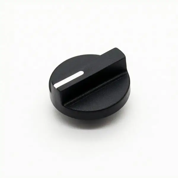 Rotary Pot Knob 25mm Diameter Plastic Control Cap with Pointer for Audio Gear Panel Calibration and DIY Builds