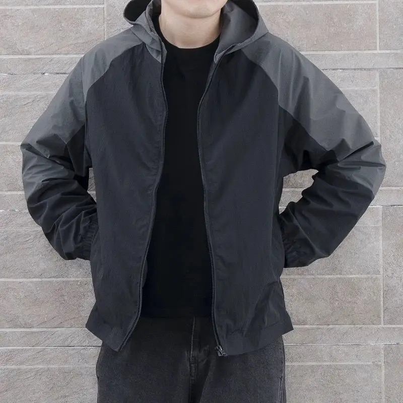 

Spring Autumn Men's Trendy Workwear Hooded Sweatshirt