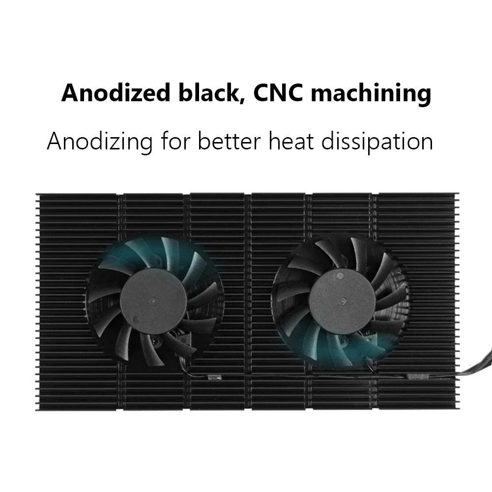 GPU Backplane Radiator Graphics Card Backplane Heatsink PWM Heatsink Cooling Fan Panel Cooling Backplate for RTX 3090 3080 3070