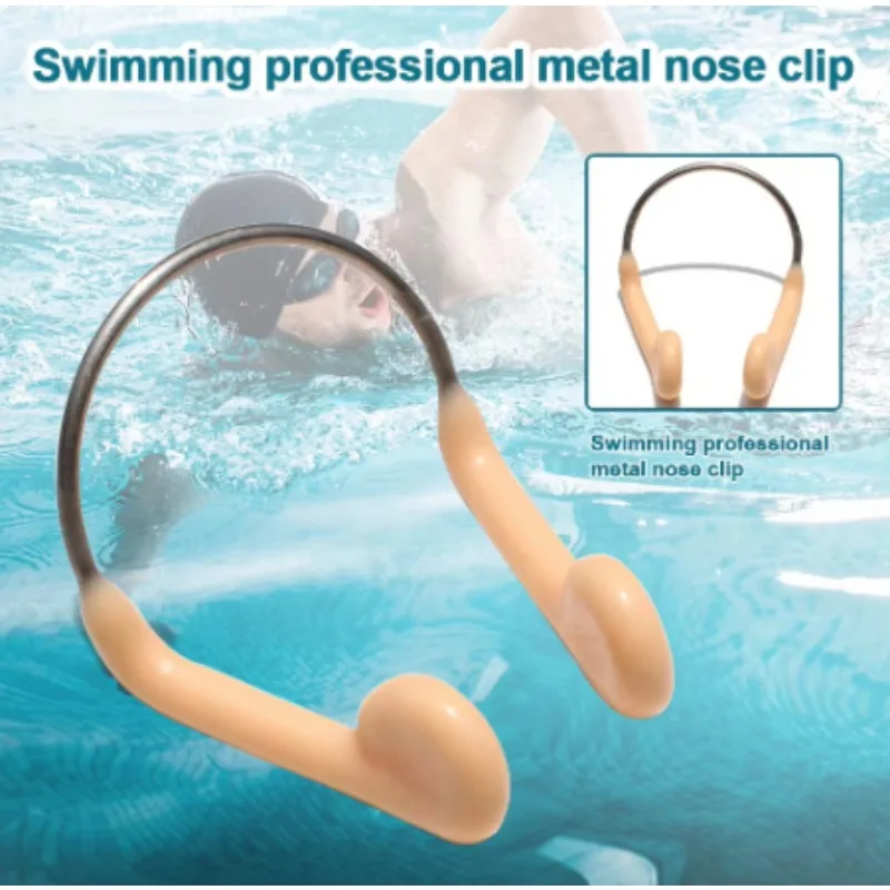 Swimming Nose Clip Soft Silicone Pad WaterproofSurfingNose Plug Protector Adjustable Durable Comfortable Unisex Swim Accessories