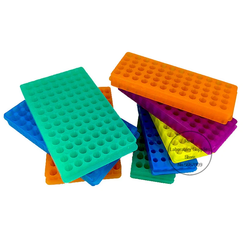 

Lab 60holes/96holes Plastic 0.5ml /1.5ml/2ml Double Side Reversible Different Holes Pipe Holder Centrifuge Tube Rack