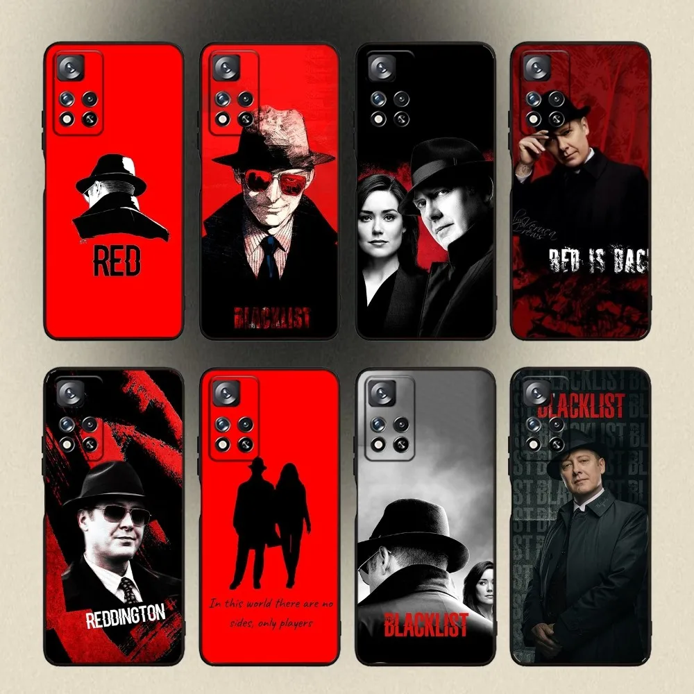 

The B-Blacklist TV Phone Case For Samsung Galaxy A20,A21s,A22,A31,A32,A52,A53,A72,73,A80,A91 Soft Black Cover