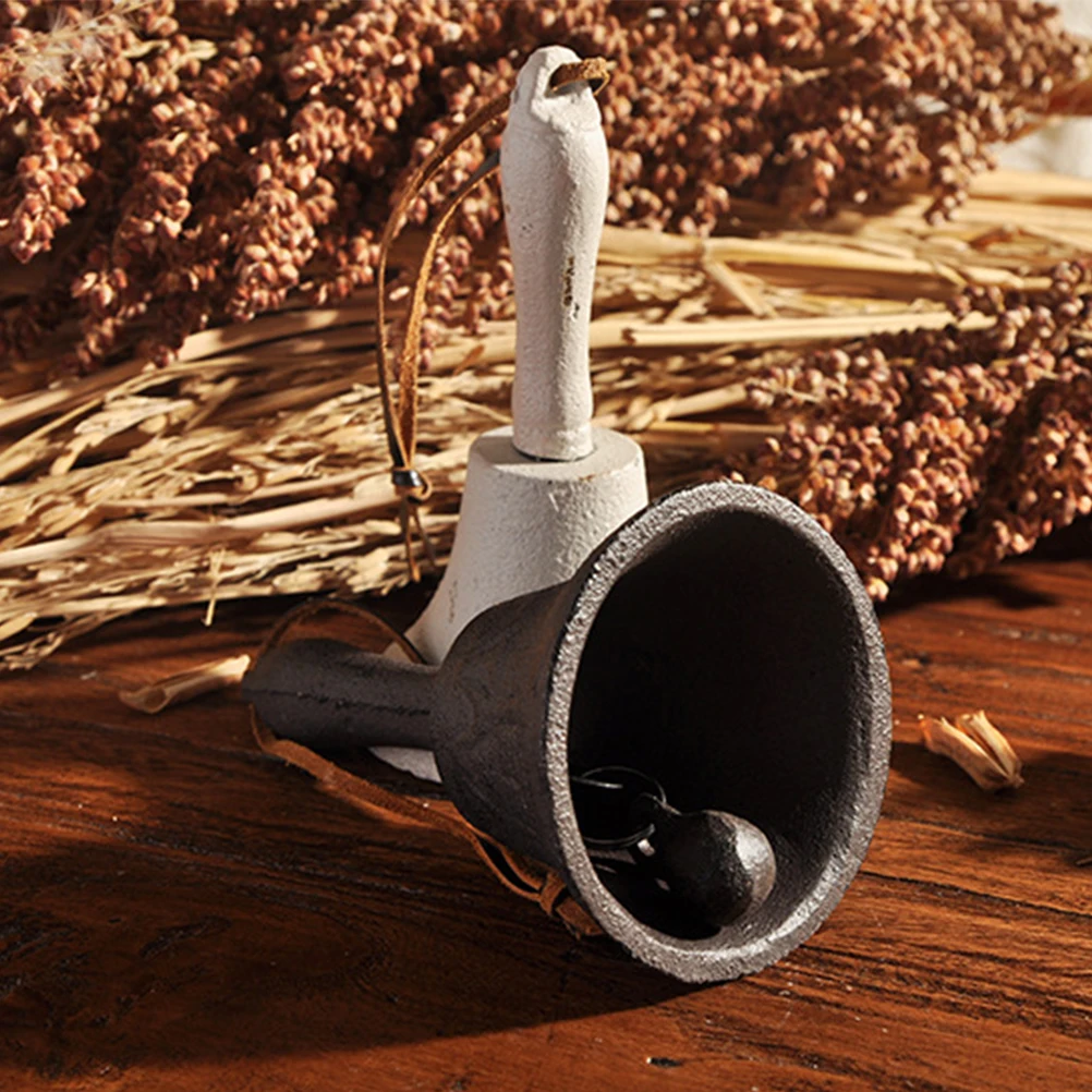 

Hand Retro Iron Bell Vintage Style Archaize Design Craftsmanship For Pet Wake Up Signal Student