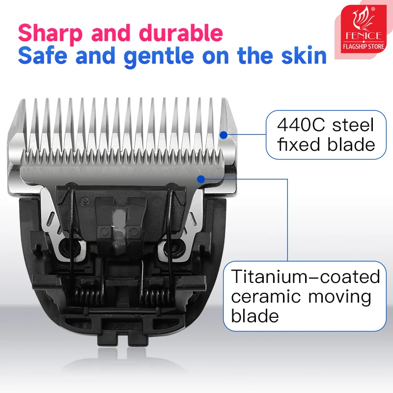 Fenice Model P200/P300 Machine Spare Hair-Length Blades 3.2mm/6.4mm/9.6mm/13mm for Pet Clippers