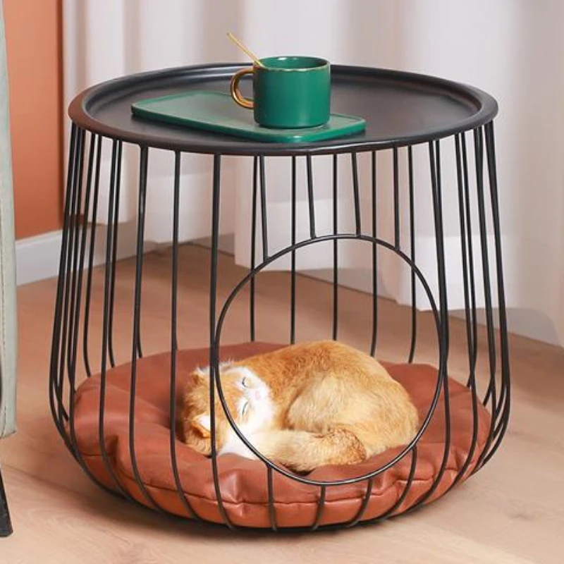 Design Center Coffee Tables Bedside Round Minimalist Toy Dog Cage Cat House Animals Wohnzimmer Tisch Living Room Furniture