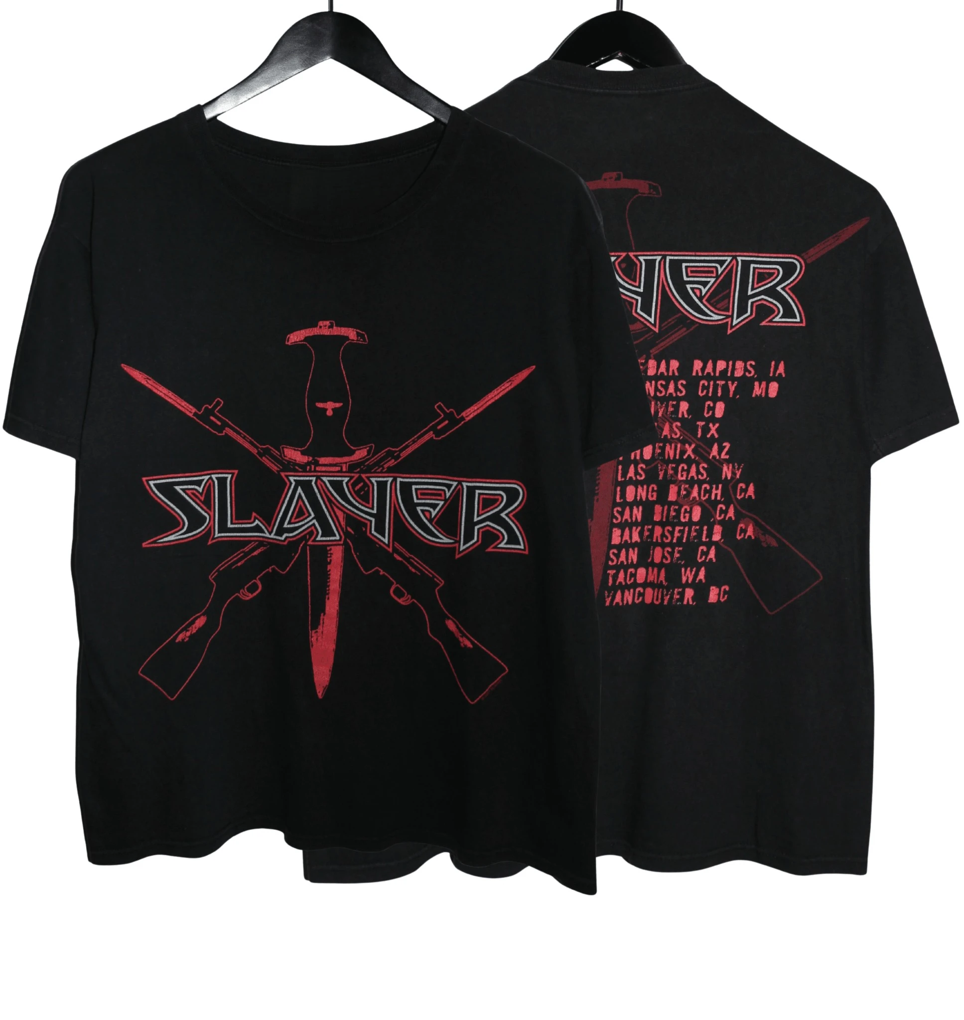 Slayer 1996 Undisputed Attitude Thrash Metal Band Graphic T-Shirt Cotton Men Women Streetwear Tee