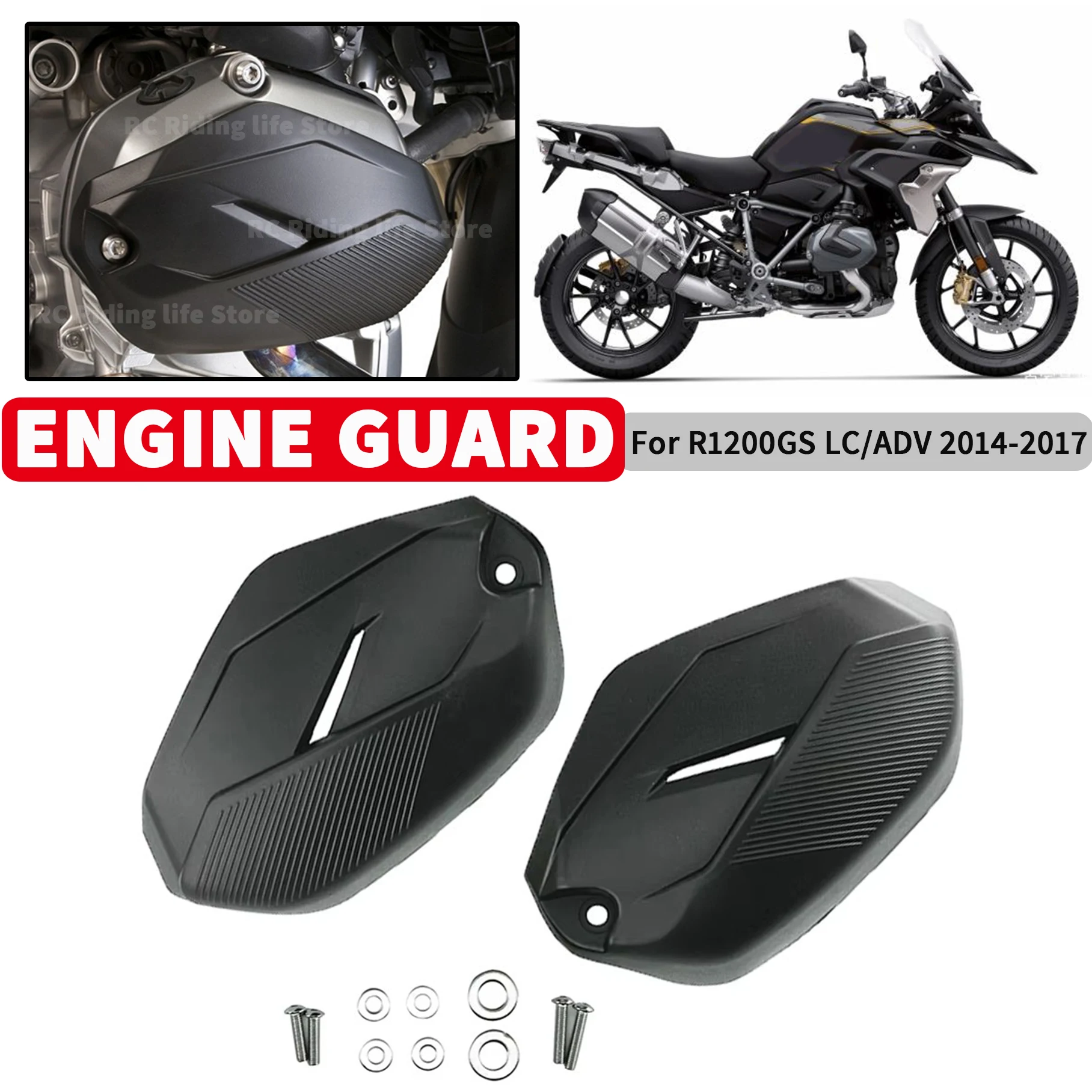 R1200 GS R RT LC ADV Motorcycle Engine Cylinder Head Protective Cover For BMW R1200GS LC ADV R1200R R1200RT LC 2015-2017 1200GS