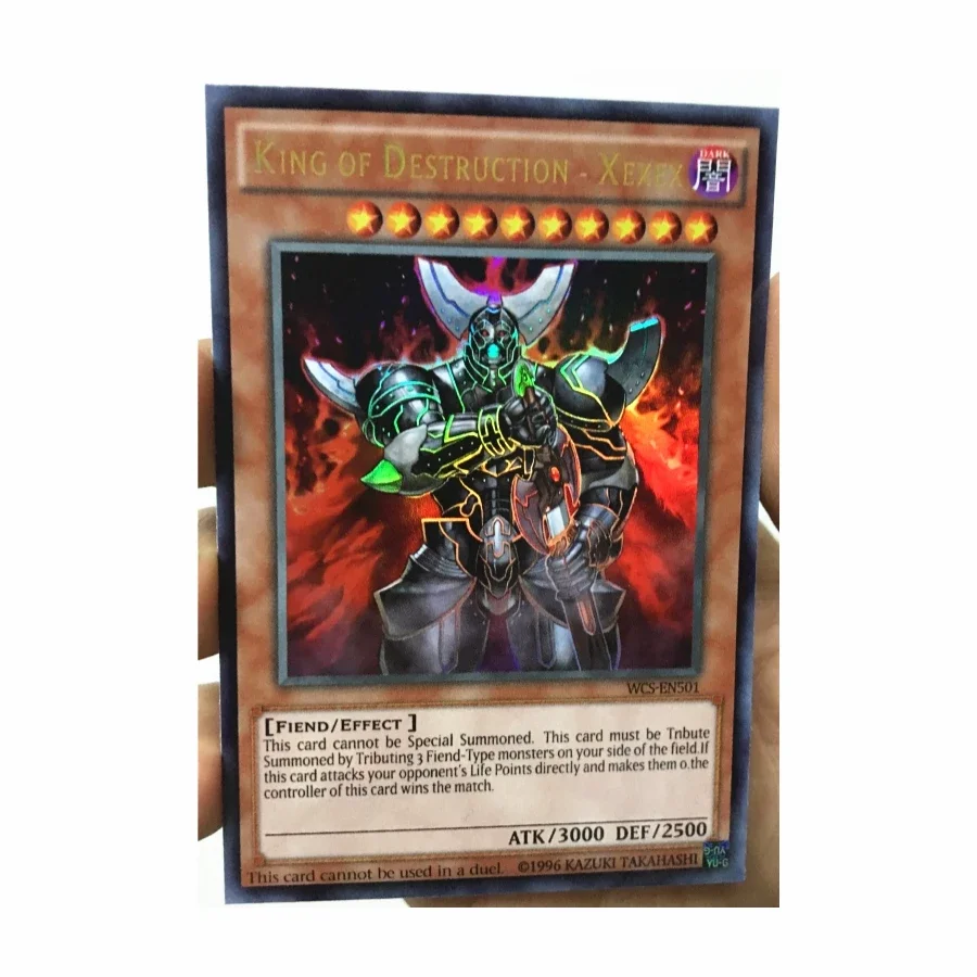 Yu Gi Oh King of Destruction Xexex 2005 nagroda angielski DIY zabawki hobby Hobby kolekcje kolekcja gier karty Anime