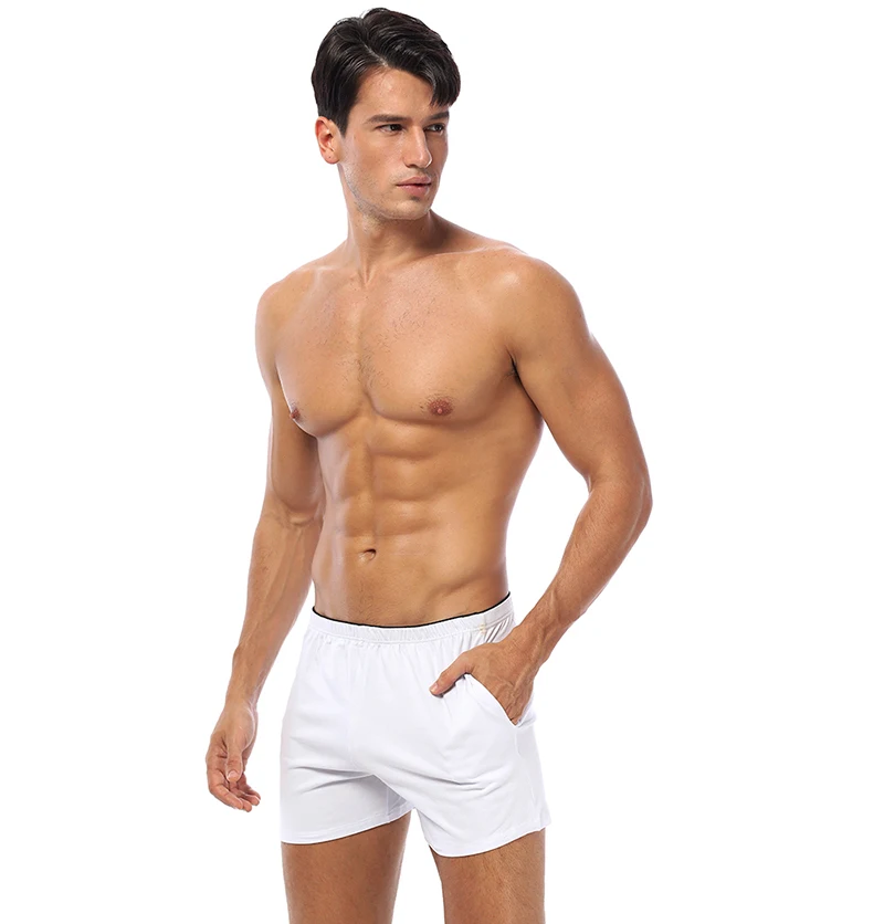 ORLVS Brand Boxer Men Underwear Cotton Pouch Boxershorts Sleep Men Underpants Panties For Swim Or Boxers Shorts With Pocket