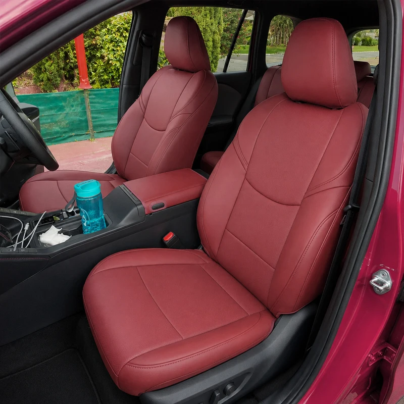For 2026 Toyota Rav4 Custom Fit Accessories Car Seat Covers 5 Seats Premium Synthetic Leather Full Coverage