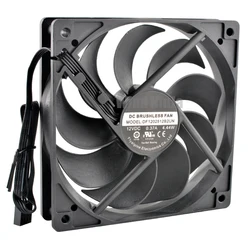 DF1202512B2UN 12cm 120mm 120x120x25mm DC12V 0.37A 4.44W 4pin two ball bearing cooling fan for Prestige P100 computer CPU