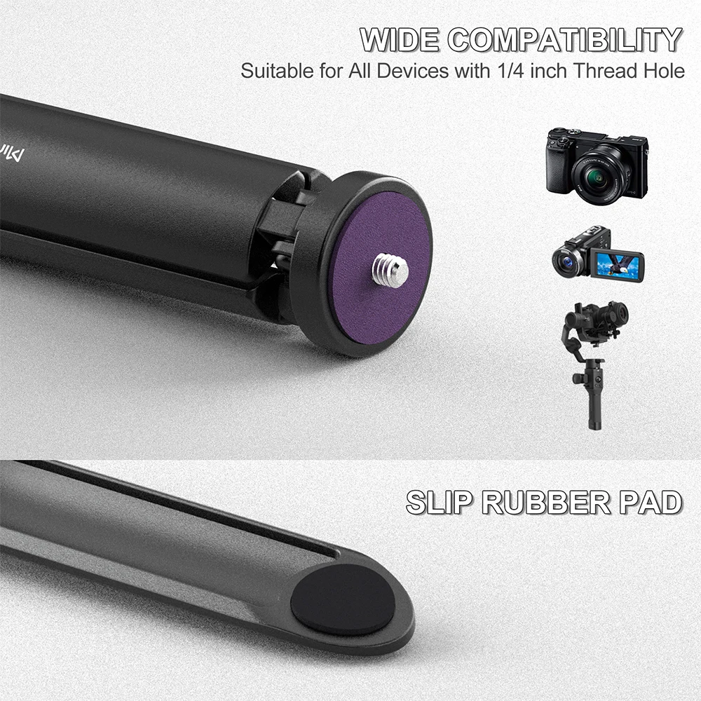 OSMO 모바일 3 OM 4 삼각대 스탠드, 미니 삼각대, 1/4 인치 나사 포함, DJI OSMO 모바일 4 3 2 OSMO 포켓 2 Zhiyun Smooth q 4 Q Moza Feiyu