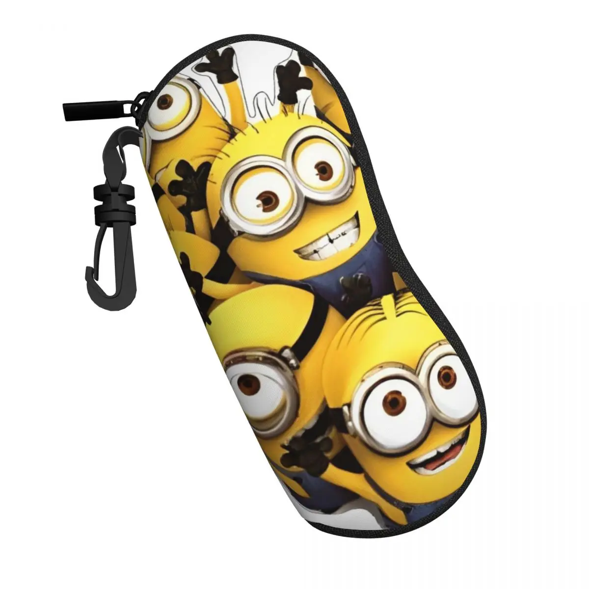 

Cute Minions Cartoon Glasses Case Cover Yellow Big Eyes Sunglasses Case Eyewear Storage Portable Men Women Eyeglass Protector