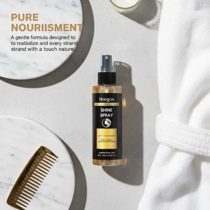 Hair Shiny Enhancement Spray Hair Light Smooth Elastic High Quality Reduce Frizz Dry Dull Moisturizing Nourish Scalp Hair Spary