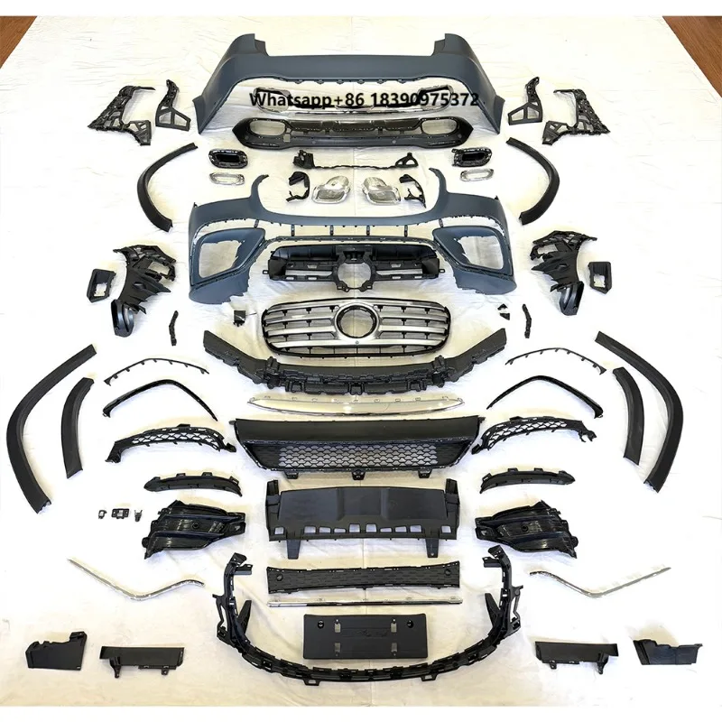 GLS X167 2019-2023y to 2024y GLS450 Sport Body Kit PP Full Set Conversion Kit Car Upgrade Facelift Set Front Bumper Body Parts