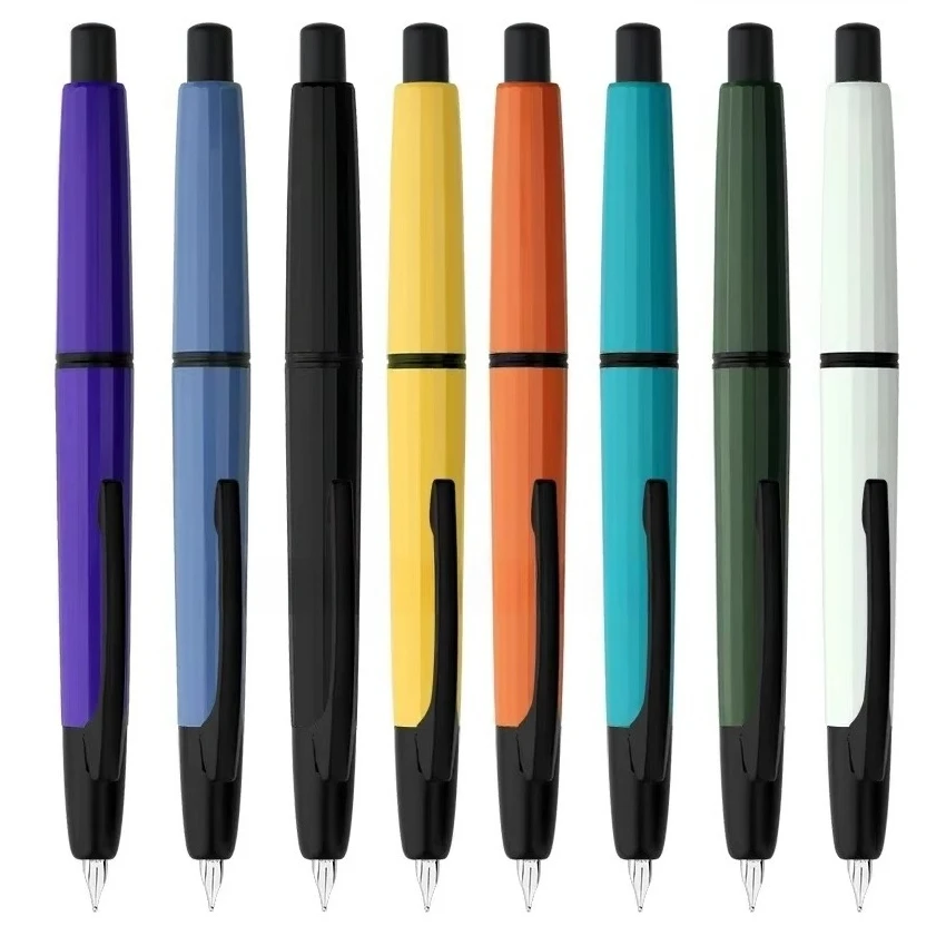 

MAJOHN A2 Пресс Выдвижная перьевая ручка из смолы EF Наконечник 0,4 мм с конвертером Офисный школьный подарок для письма в зажигалке, чем A1