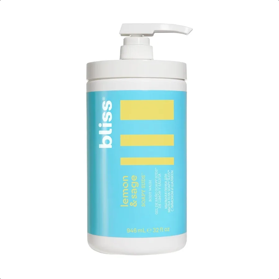 

Soapy Suds Body Wash Lemon and Sage 32 Fl Oz Gentle and Hydrating for remely Soft Skin Paraben Free Vegan Cruelty Free