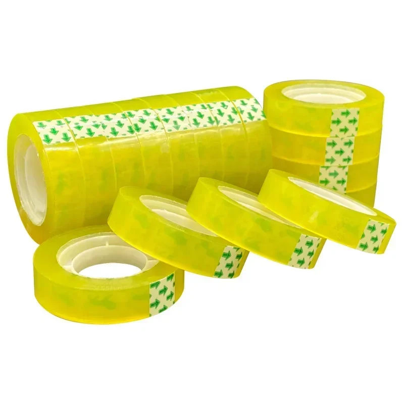 Stationery Tape Width 0.8* Length 30 Office Flower Tape Student Stationery Transparent Small Adhesive Easy To Carry