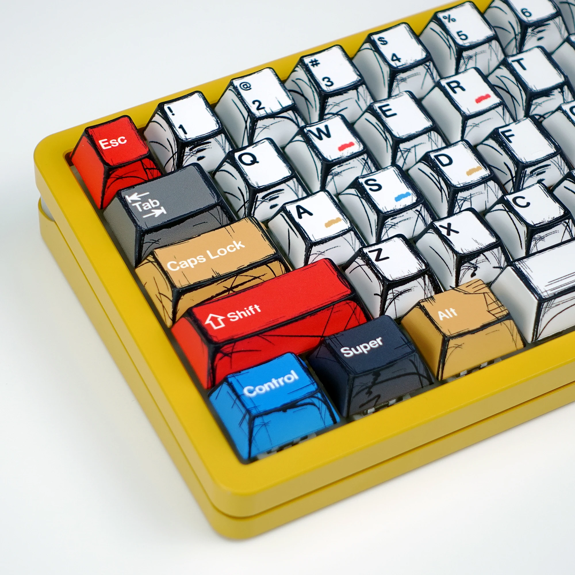 KBDiy Japanese Magan Keycap Hangul PBT Cherry Profile Alice 60 Keycaps For Mechanical Keyboard Gaming Split Space ISO 7U Key Cap