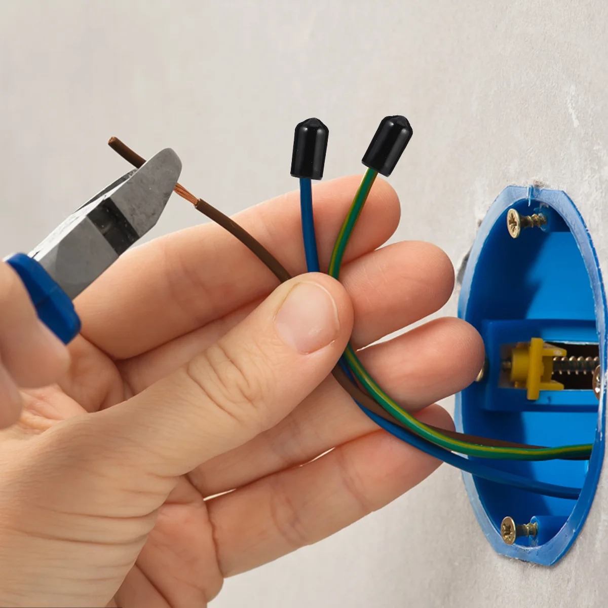 

150Pcs Durable Insulated Sleeve Terminal End Boot Cover Electrical Wire Protection Cap Terminal Insulated Sleeve