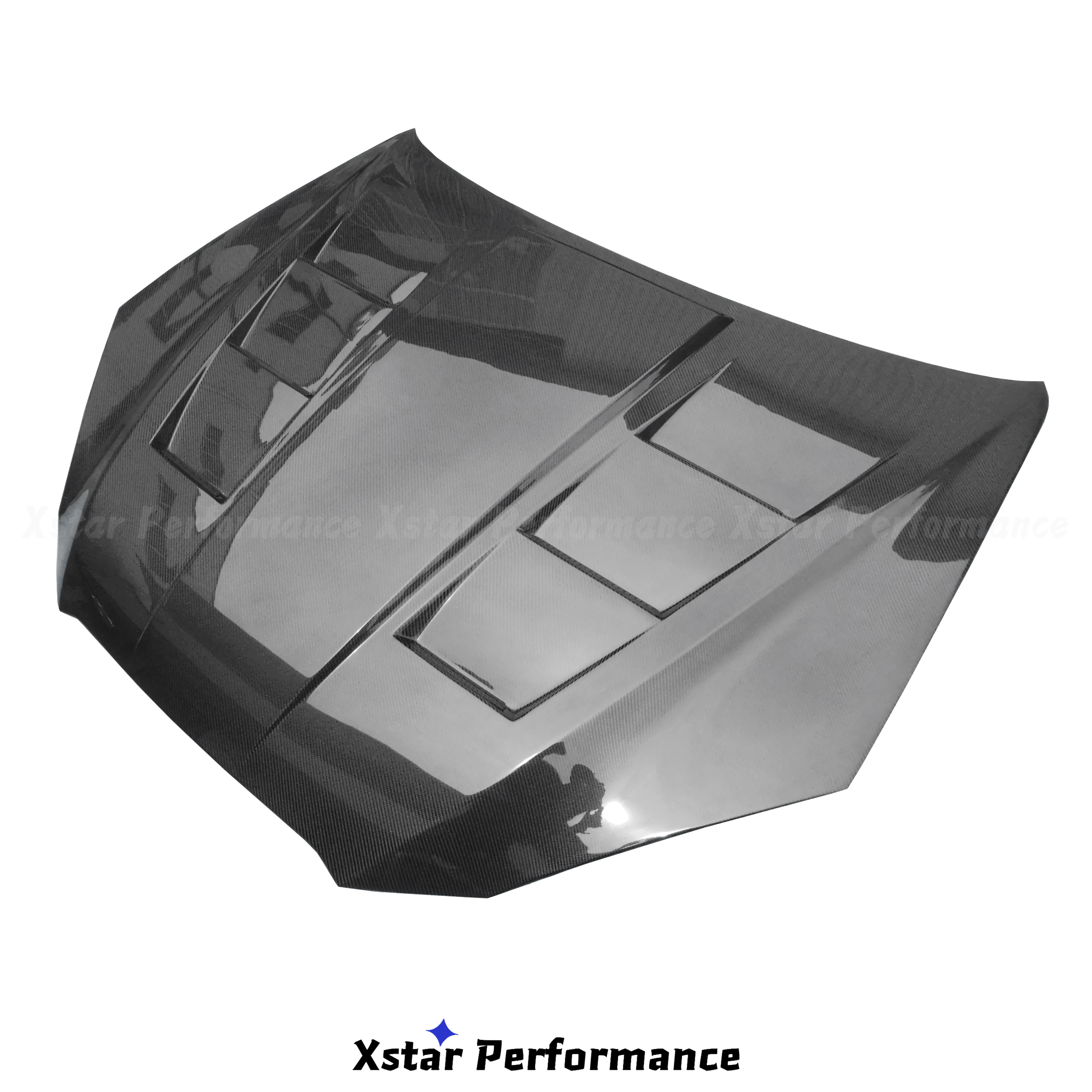 Xstar Vented Style Carbon Fiber Hood Bonnet For Hyundai Genesis Coupe 2009-2011